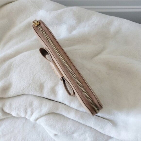 PRADA NUDE BOW ZIPPY Wallet cardholder - Picture 14 of 16